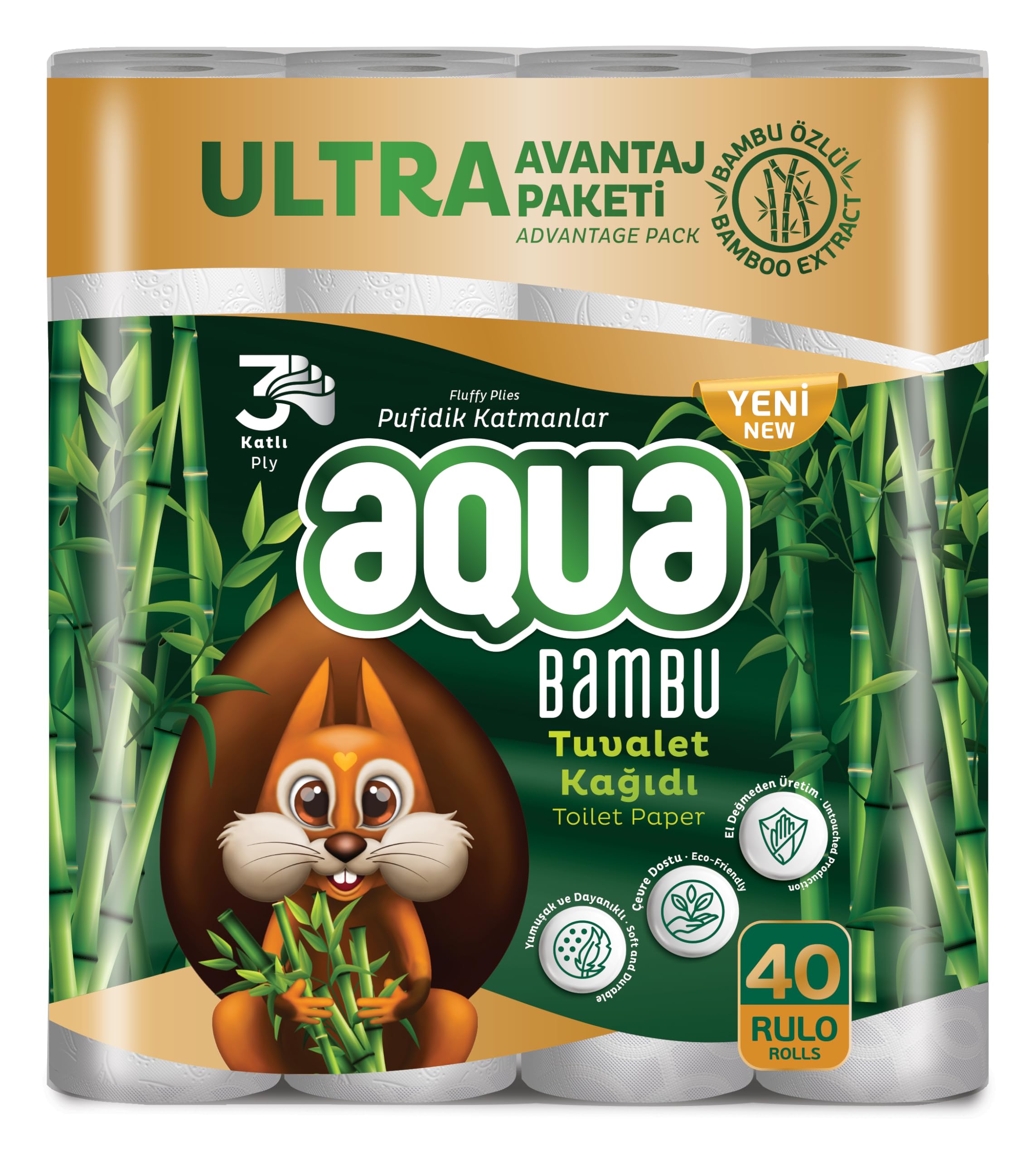 Aqua Bambu 40'lı Tuvalet Kağıdı