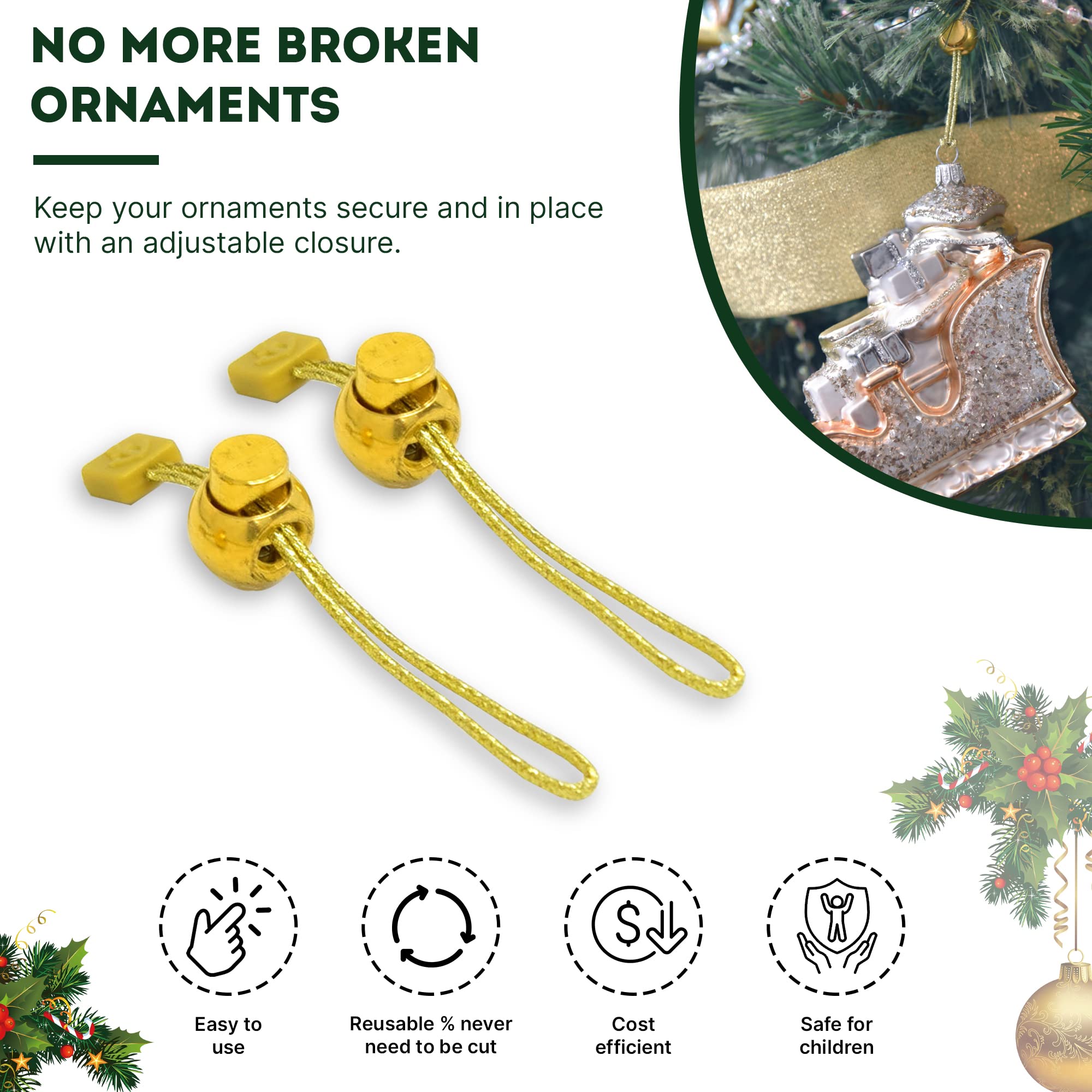 20 Ganchos De Adorno De Navidad, Decoración De árbol
