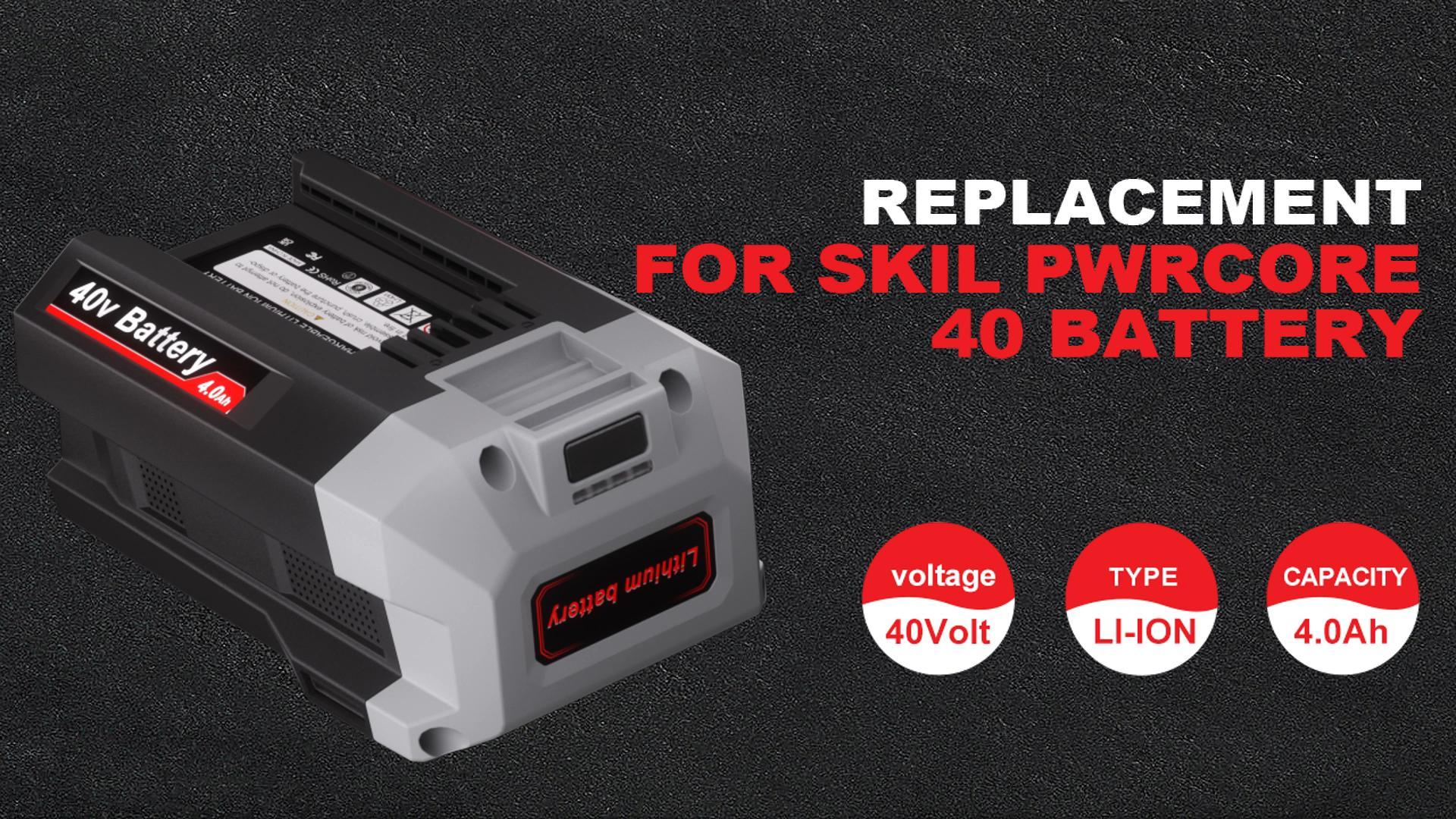 Amazon.com: TenHutt 40V 4.0Ah Lithium-Ion Battery, Replacement for