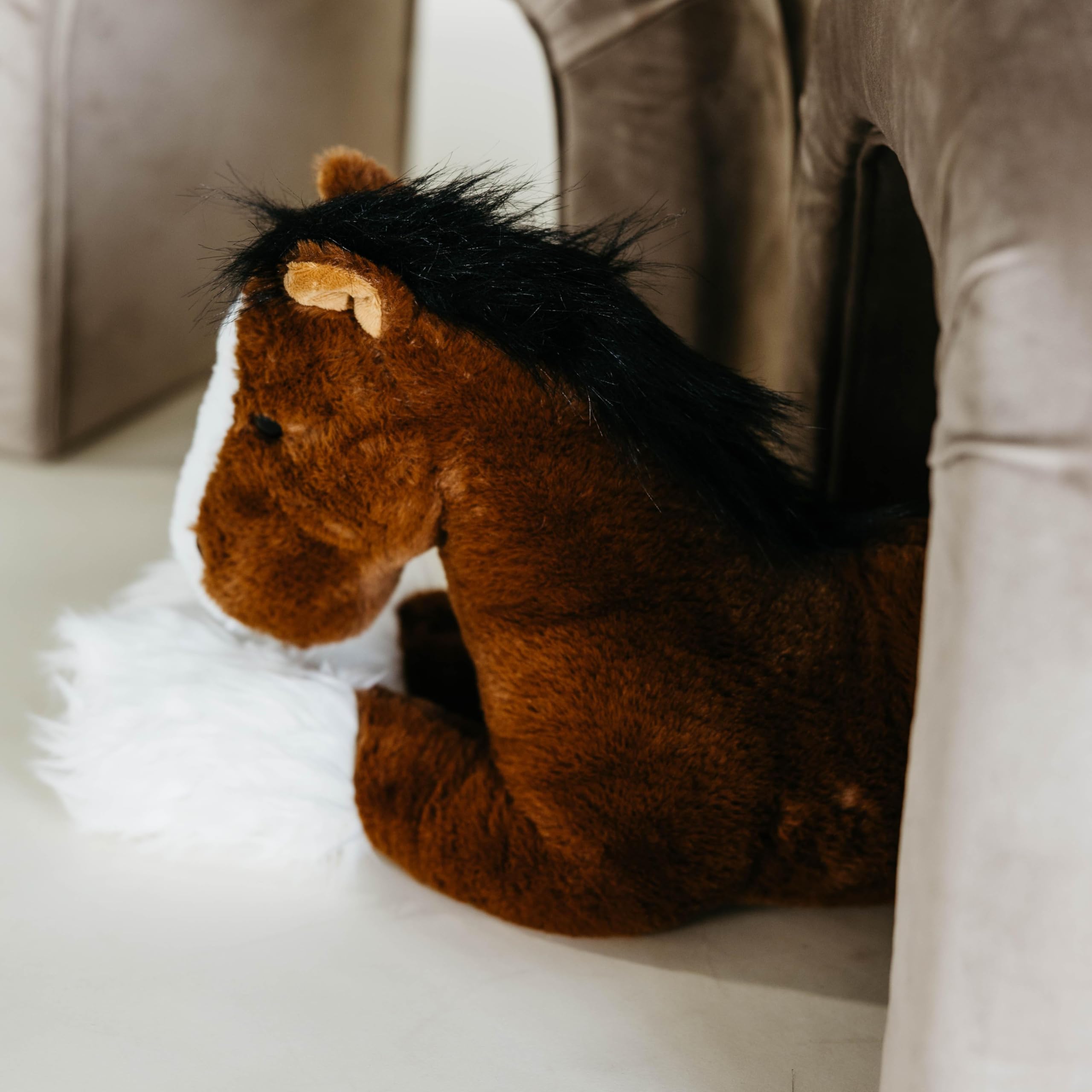 Amazon.co.jp: ふれあい動物園 クライズデール 馬のぬいぐるみ、子供へ