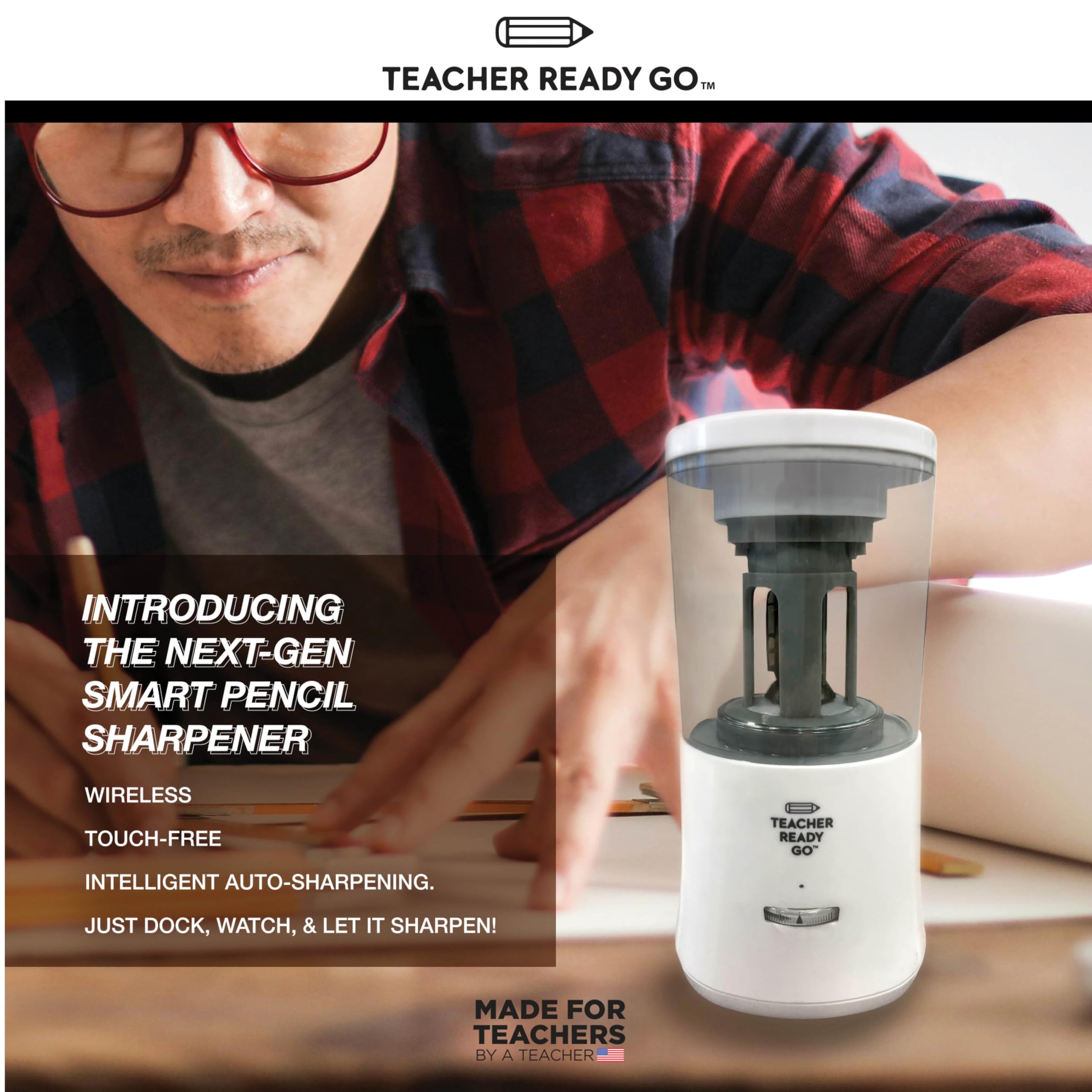 Taille-crayon automatique mains libres Teacher Ready Go