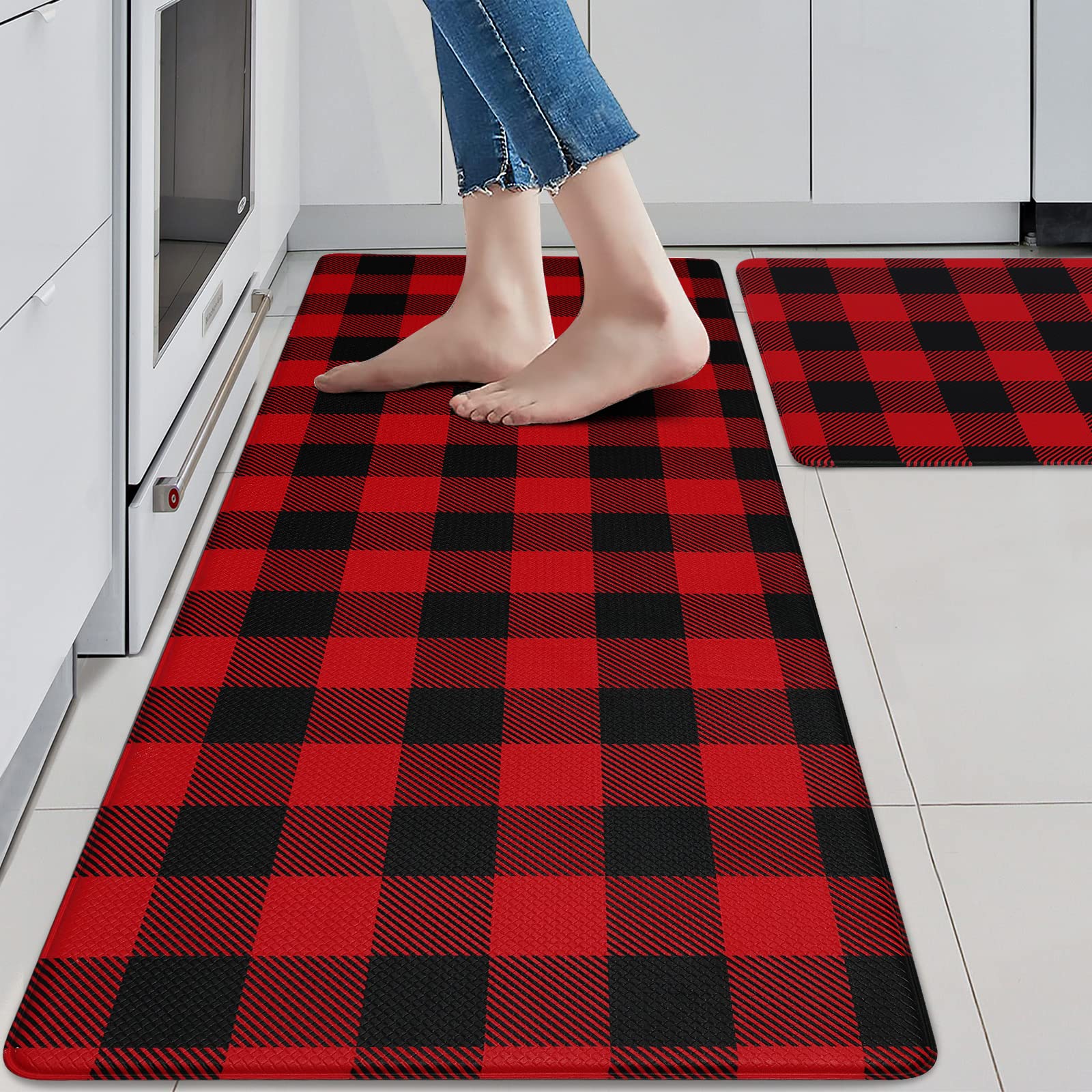 Black And Red Kitchen Rugs