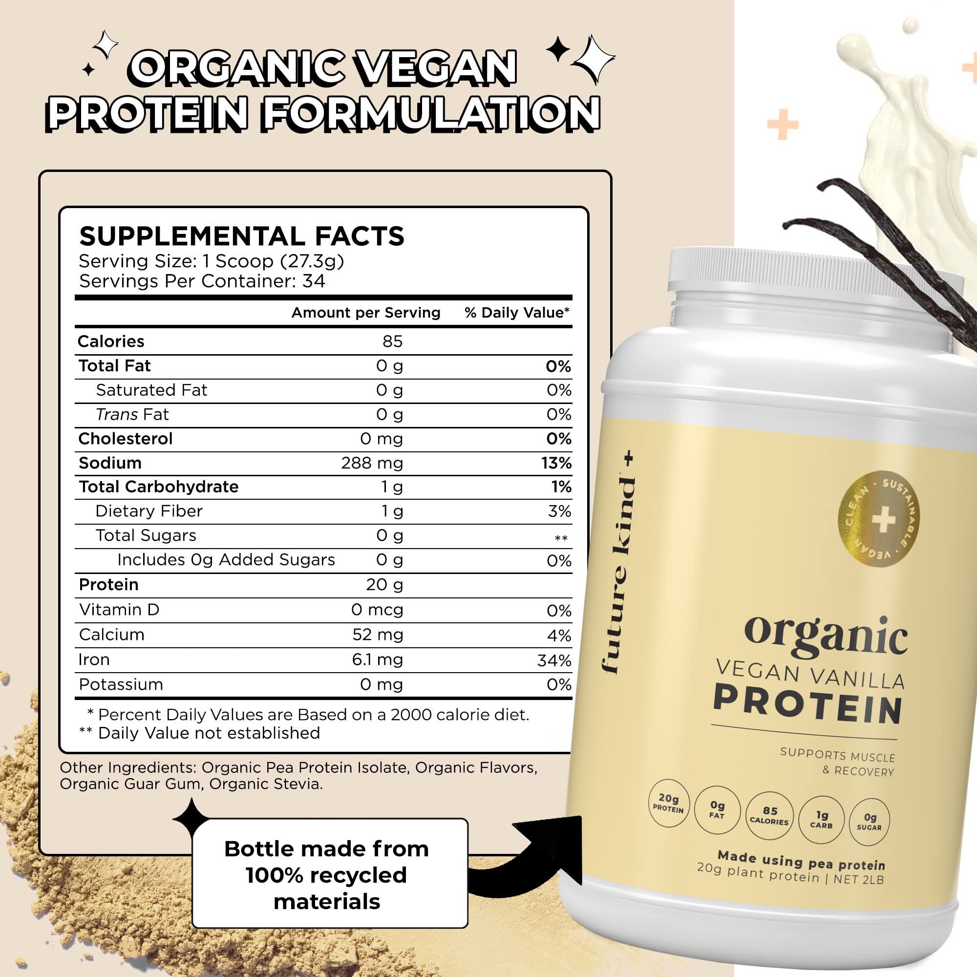 Buy Future Kind Vegan Protein Powder PlantBased Protein Shake for