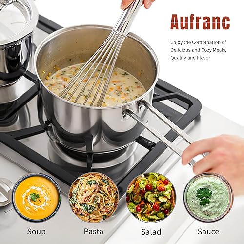 Miniatura 7 de Stainless Steel Cookware Set 6 Piece Nonstick Kitchen Induction Cookware SetWorks with Induction Electric and Gas Cooktops Nonstick Dishwasher