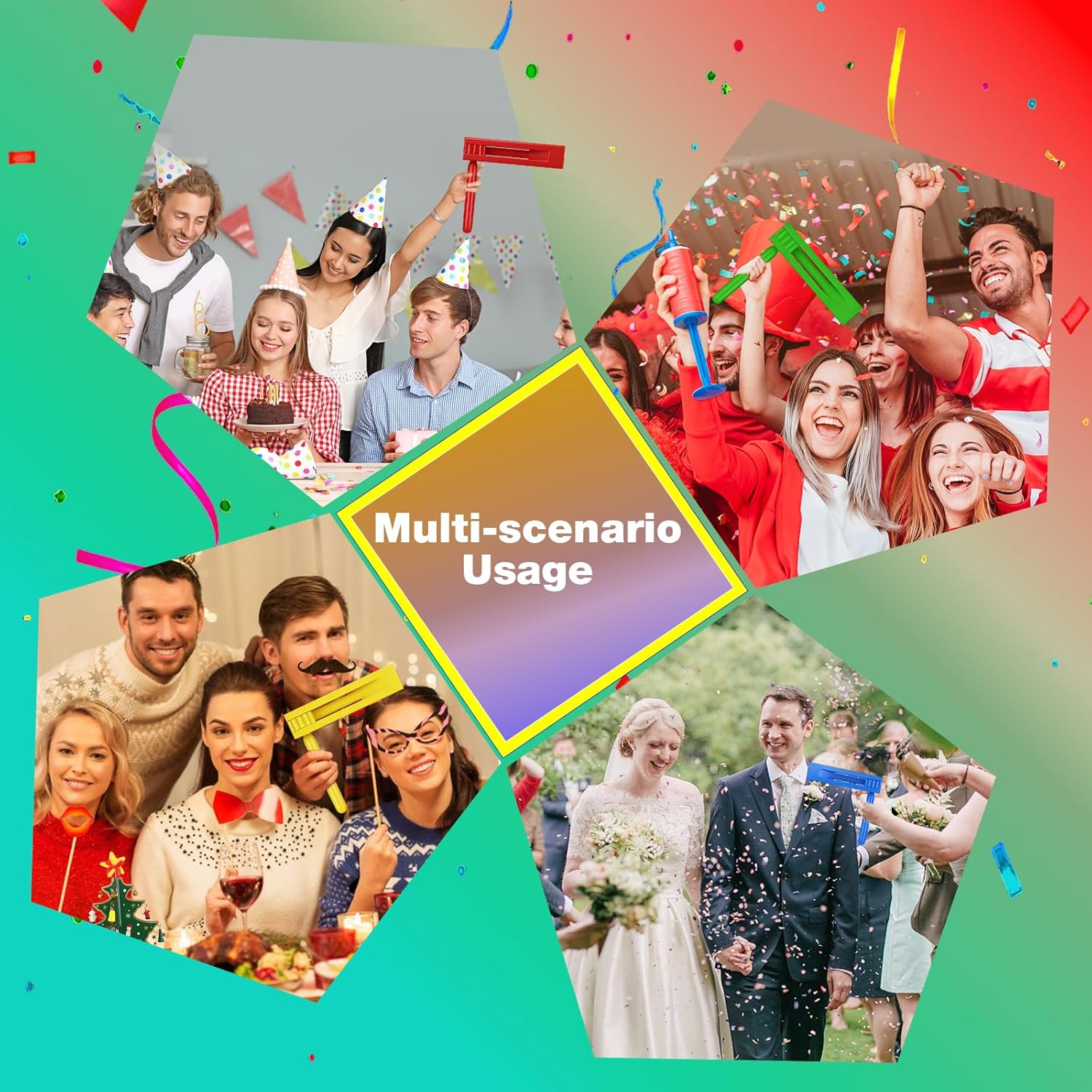 2PCS Mexicans Noise Ratchet Wooden Noise Maker Spinning Ratchet Spinning Rattle Mexican Wood Traditional Noisemakers for Birthday, Party Favors, Games, Sports Events and Christmas Celebrations