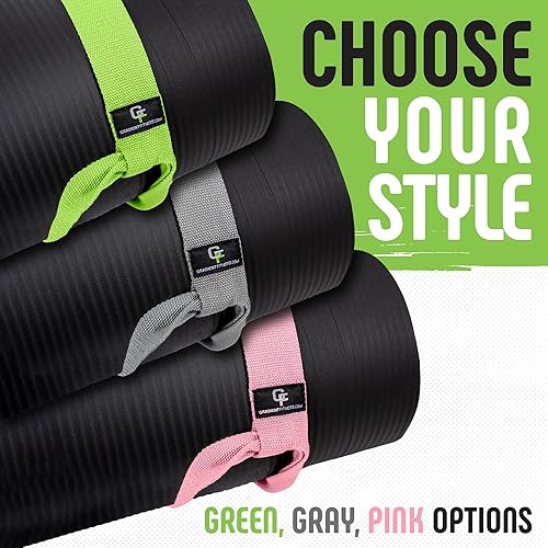 Miniatura 6 de Gradient Fitness Correa de esterilla de yoga de alta calidad, soporte para esterilla de yoga, correas de esterilla de yoga para transportar. Tapete