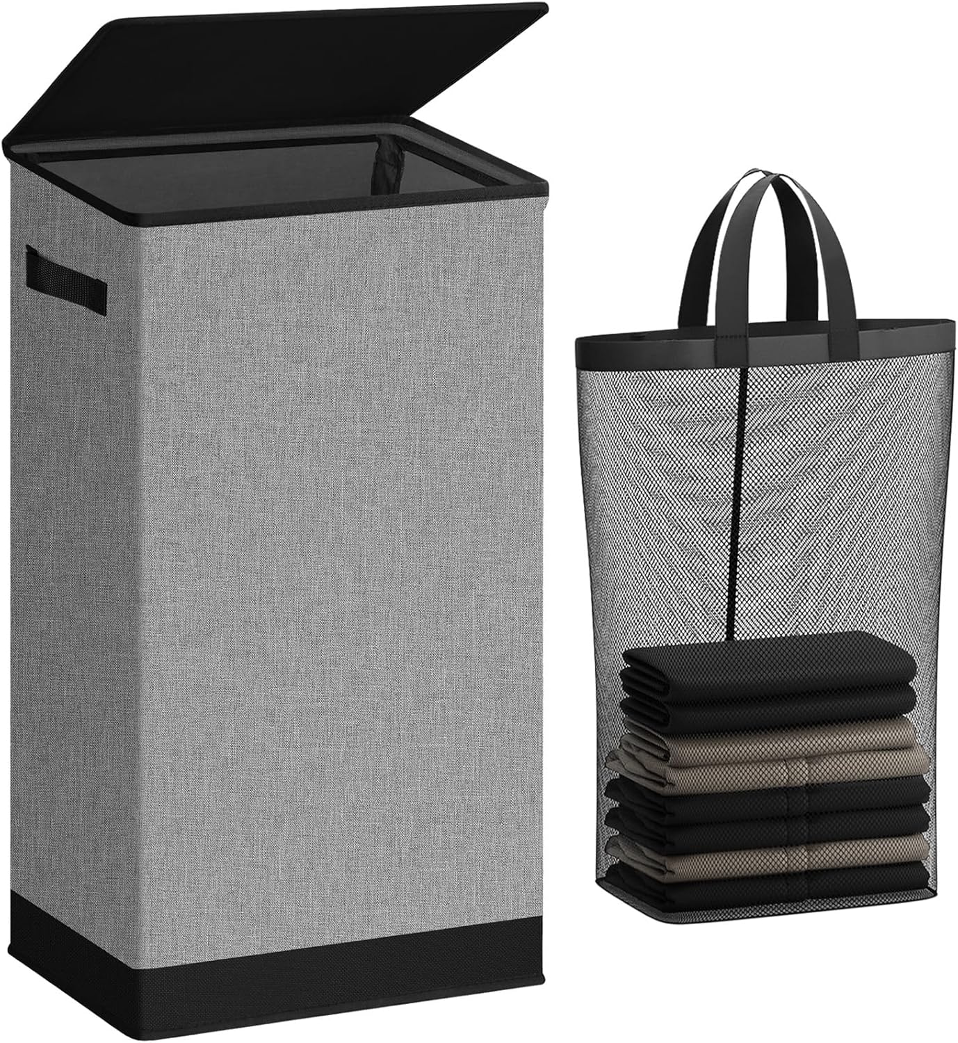 SOLEDI Laundry Hamper with Lid 100L Large