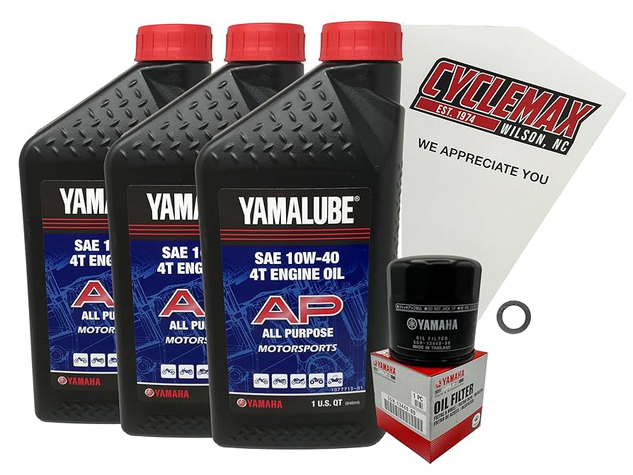 Amazon.com: Cyclemax Standard 10W-40 Oil Change Kit