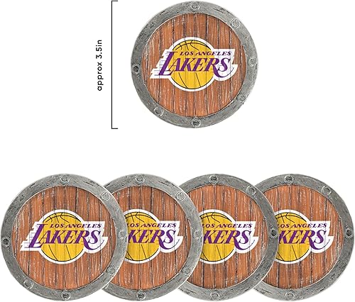 Miniatura 10 de FOCO NBA 5-Pack Barrel Coaster Set