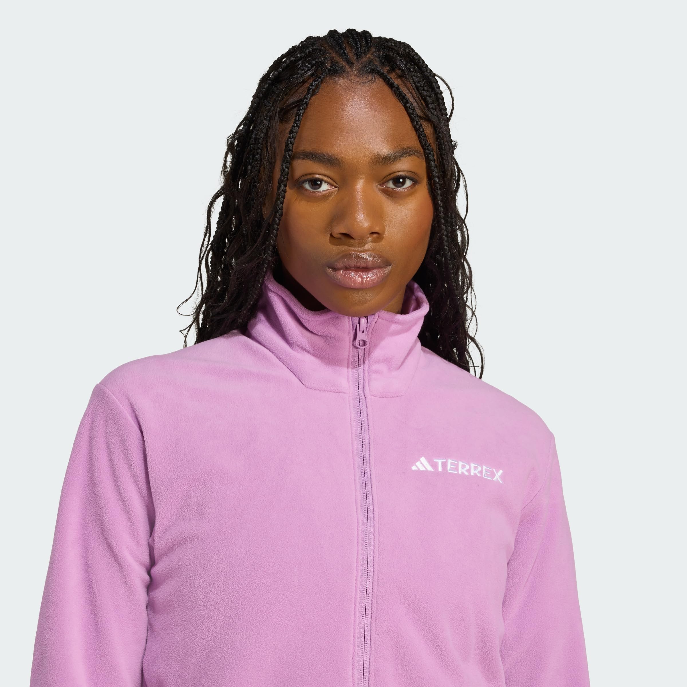 adidas Women's Chaqueta de felpa con cremallera Multi Essentials