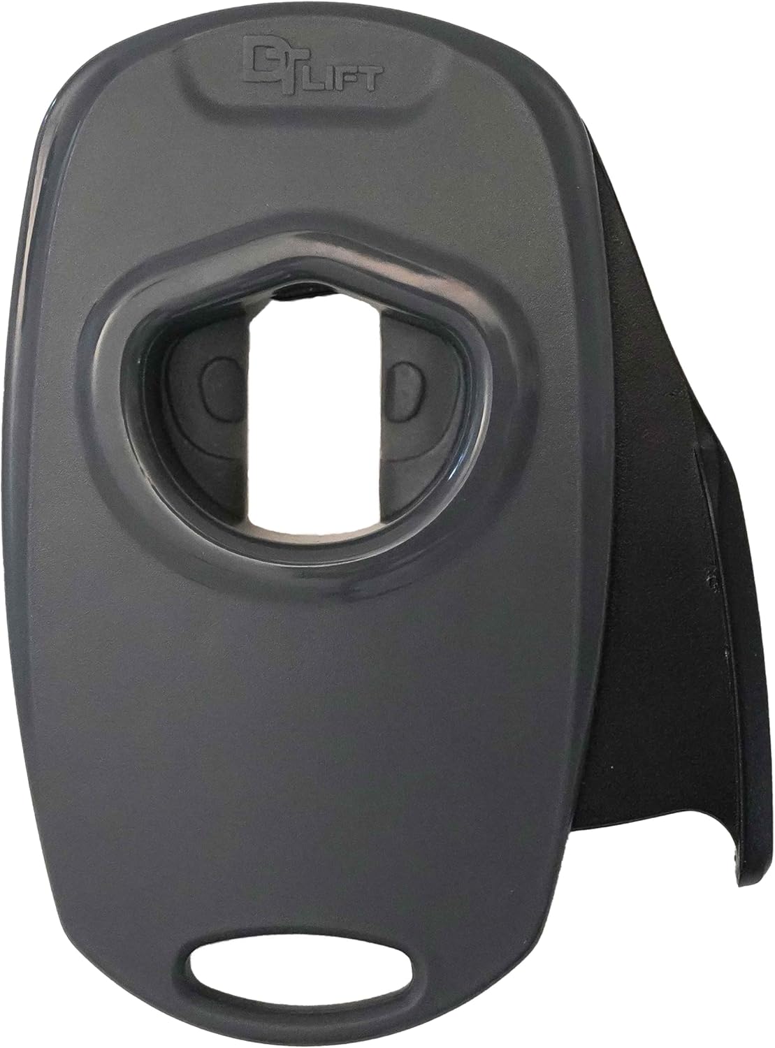 Lift Universal Topless Can Opener - Smooth Edge Aluminum Can Lid Remover For Beer, Cocktails, & Soda - Ideal For Tailgating & Garnishes, As Seen On Shark Tank, Made In The USA, Black & Grey