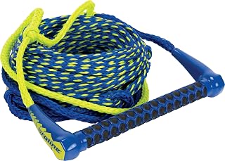 PROLINE Waterski Rope: Deep-V Design, Floating 1/4" Poly-Pro Mainline, WSIA Approved for Easy Deep Water Starts