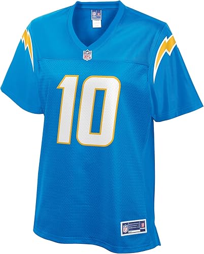 Miniatura 2 de NFL PRO LINE Justin Herbert Powder Blue Los Angeles Chargers - Camiseta para mujer