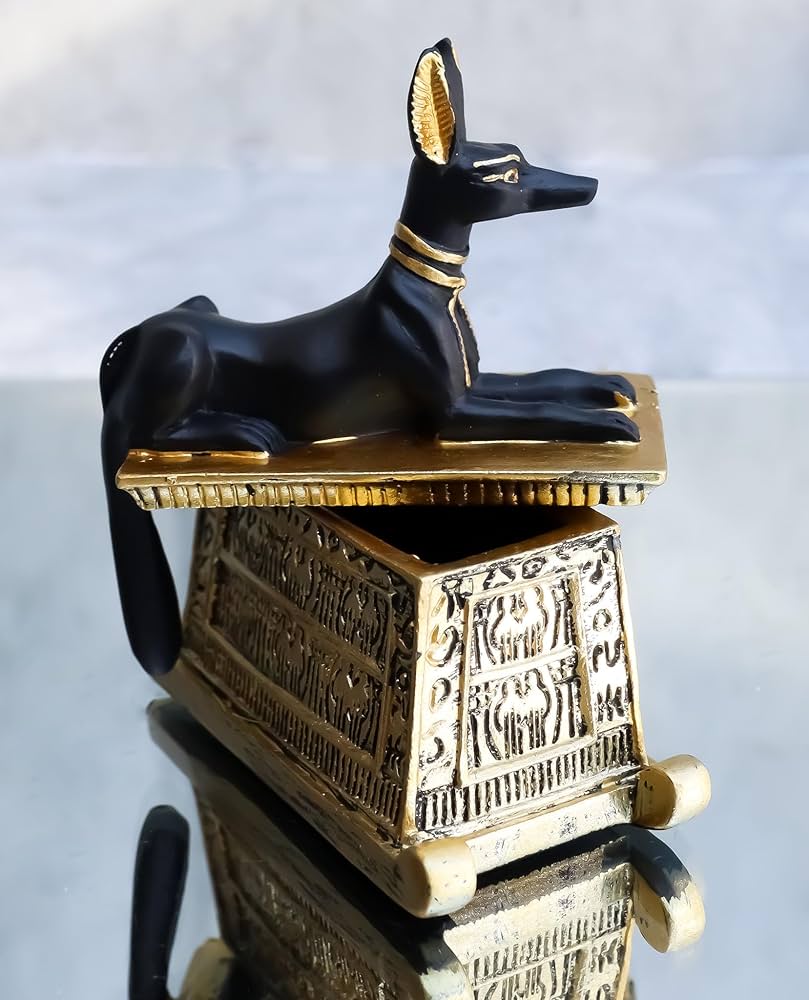 エジプトの神アヌピス 象形文字 アヌビス エジプトのミニチュア置物 古代伝説の神 Amazon.co.jp: Ebros Gift エブロス エジプトの神 象形文字