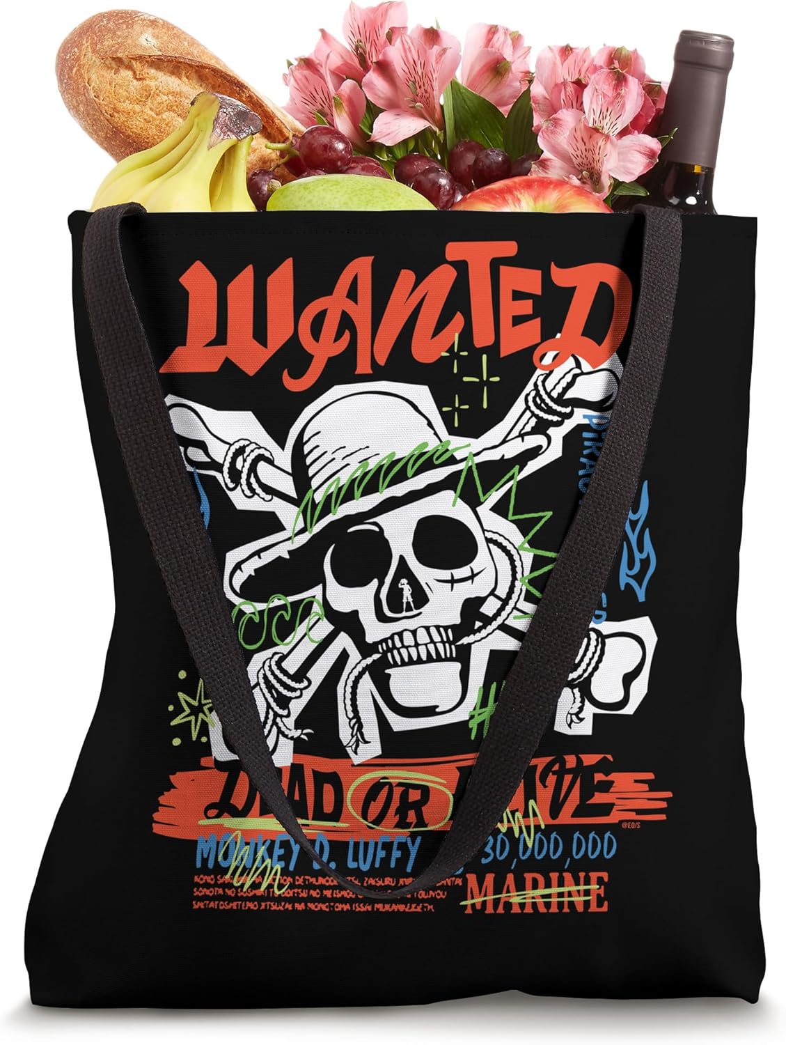 One Piece Wanted Officially Licensed Tote Bag
