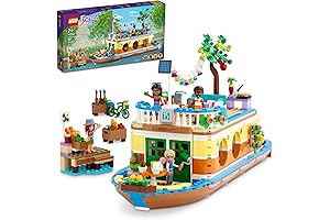LEGO Friends Canal Houseboat 41702 Creative Playset: Kids' Toy with Mini-dolls, Animal...