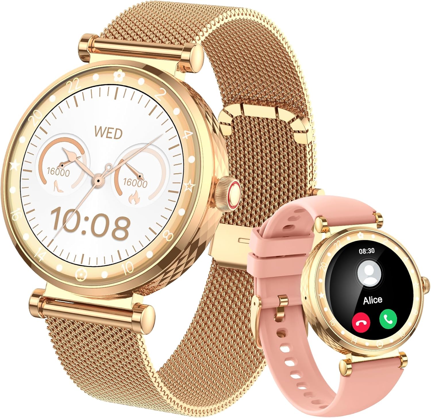 Smart Watch 1.19″ AMOLED Ultra-Clear Display, Smart watches for Women with 110+ Sports Modes/Heart R… Smart Watch 1.19″ AMOLED Ultra-Clear Display, Smart watches for Women with 110+ Sports Modes/Heart R…