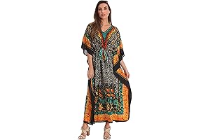 Riviera Sun: Airy African Print Dashiki Maxi Dress