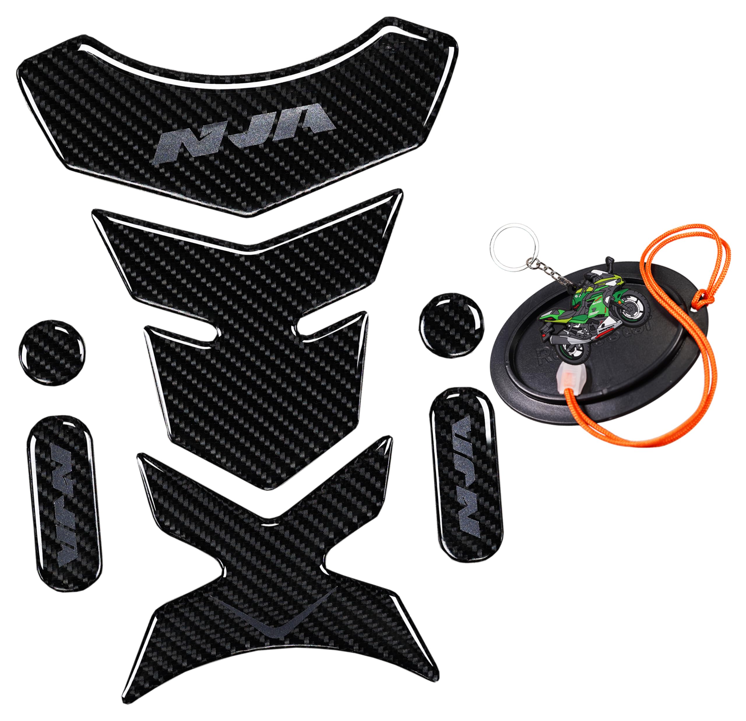 Amazon.com: REVSOSTAR 5D Real Carbon Fiber, Motorcycle Decal Vinyl