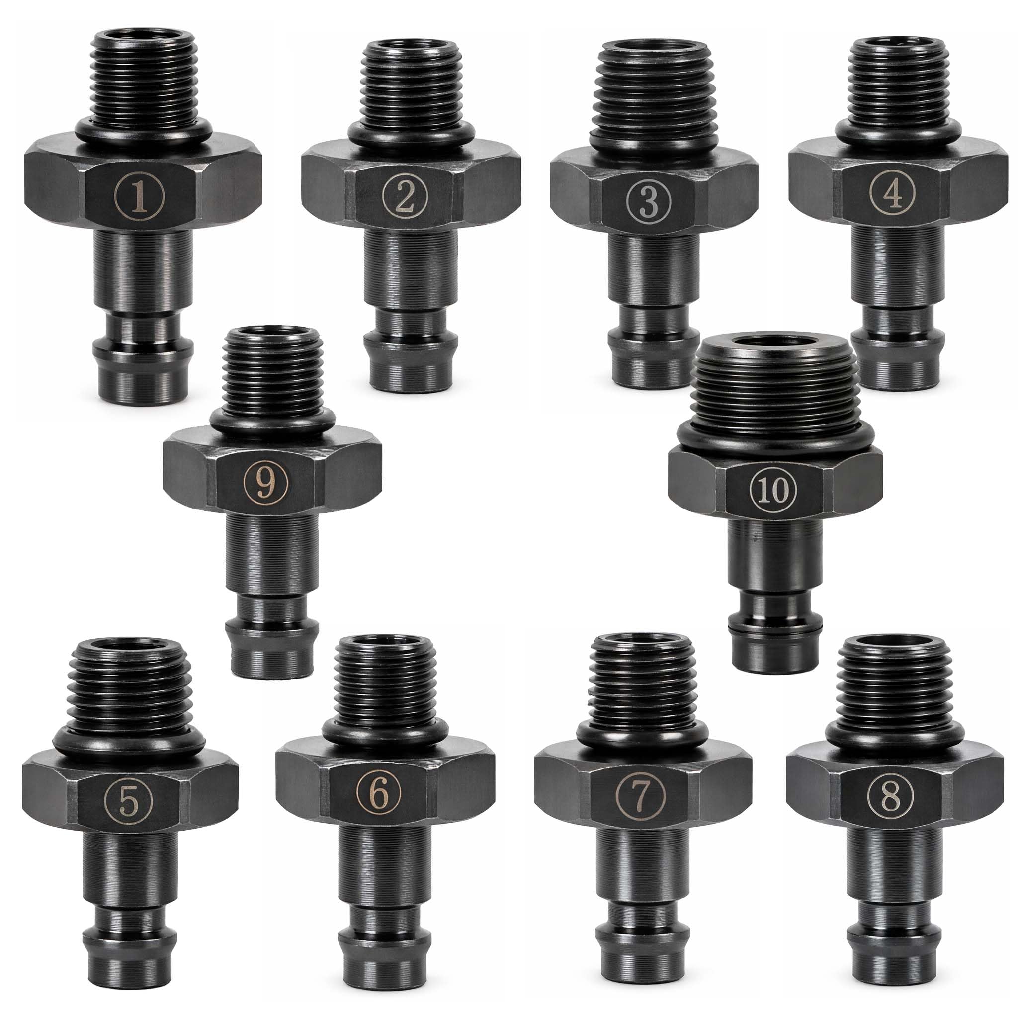 Wiltec Tester per Pressione Olio Motore Auto Set da 12 Pezzi misuratore Pressione Olio