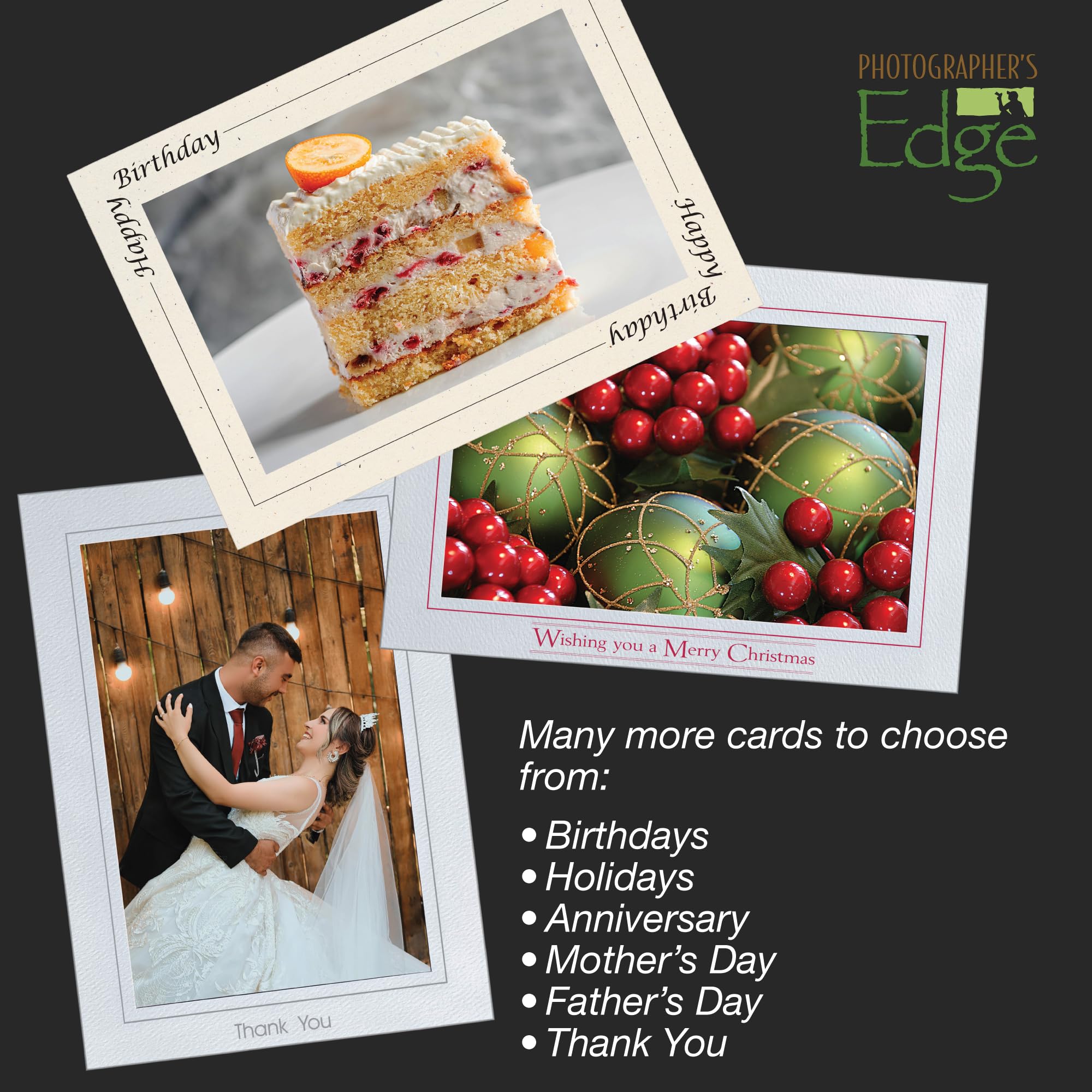 Snapklik.com : Photographers Edge, Photo Insert Card Sample Pack, 10 Blank  Cards And Envelopes, All Occasion Cards, For 4x6 Photos, image size:2000x2000
