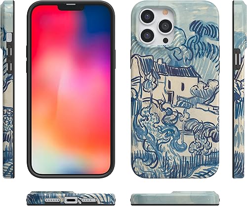 Miniatura 7 de Casely Funda para iPhone 13 Pro Max  Compatible con MagSafe  Van Gogh Landscape with Houses Funda para teléfono