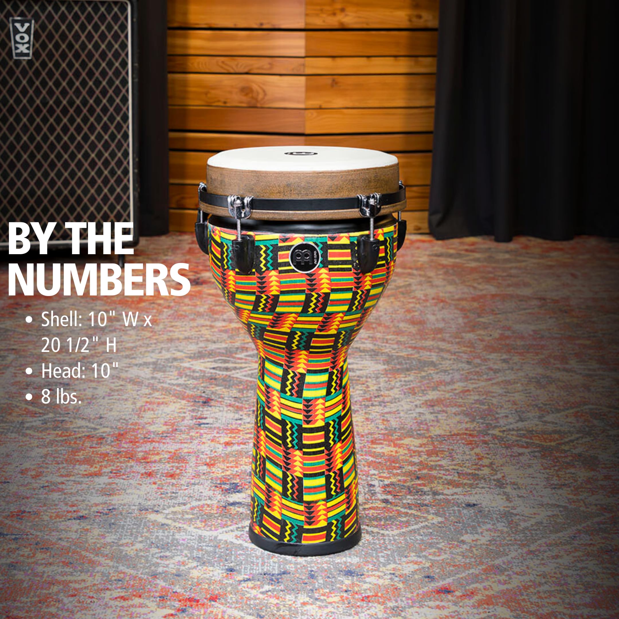 Meinl Percussion Jumbo Djembe Hand Drum with Deep Bass Tone -- NOT Made in China -- Synthetic Shell and Head, 2-Year Warranty (JD10SI) - Image 6