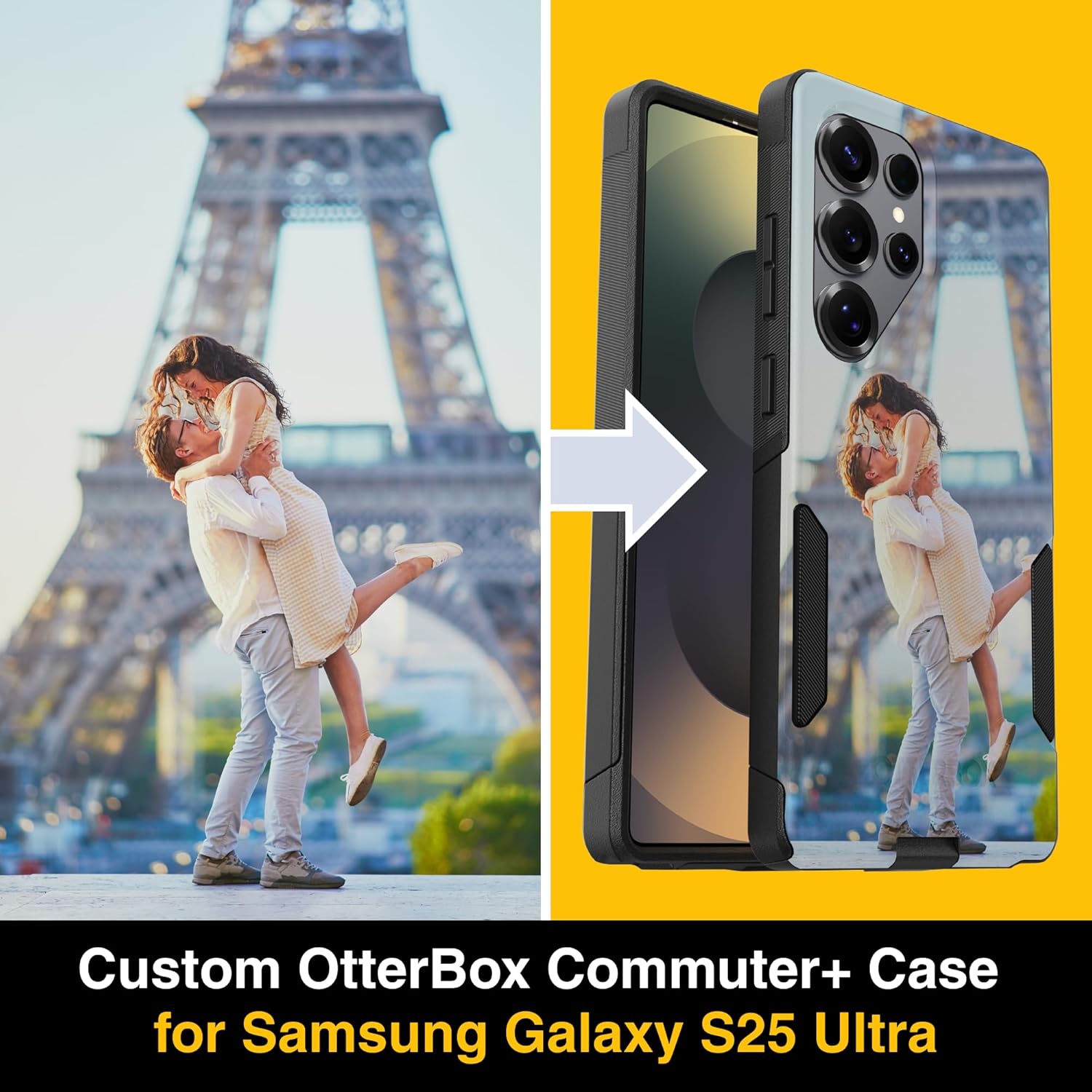 OtterBox Custom Samsung Galaxy S25 Ultra Case - Commuter Series - Sagebrush (Green) - Personalized Image, Text, Monogram, Logo - Printed in USA