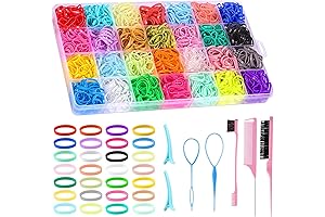1500 PCS Colorful Elastic Hair Ties for Girls and Toddlers