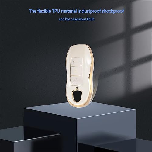 Miniatura 10 de Funda para llavero Porsche de alta calidad con llavero de moda para Porsche 911 Cayenne Panamera Macan