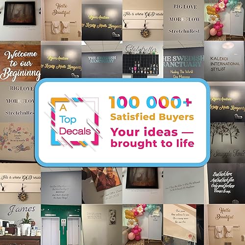 Miniatura 7 de Custom Vinyl Decal Letters - Create Your Own Wall Decal - Large Vinyl Wall Quotes and Sayings