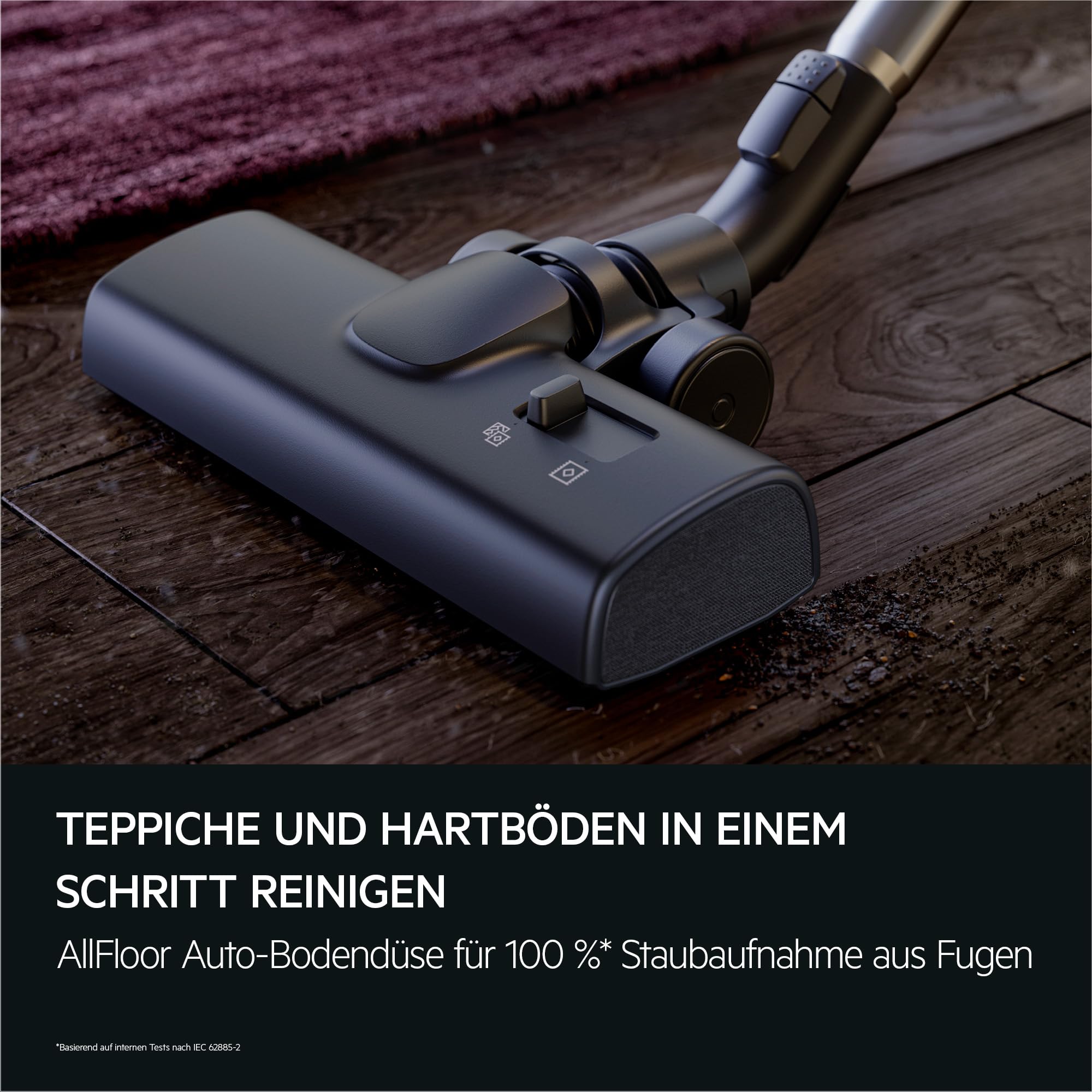 AEG CLEAN 6000 Staubsauger mit Beutel, Hohe Saugleistung, inkl. Zusatzdüsen, 55 % Recyclingkunststoff, für Haustierbesitzer, Reinigen von Polstern, 12 m Aktionsradius, 850 W, Blau, AB61C2DBS