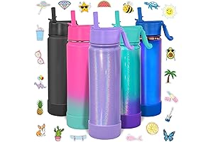 CHILLOUT LIFE 22 oz Kids Amusend Water Bottle for School, Leakproof Vacuum Insulated Water Bottle