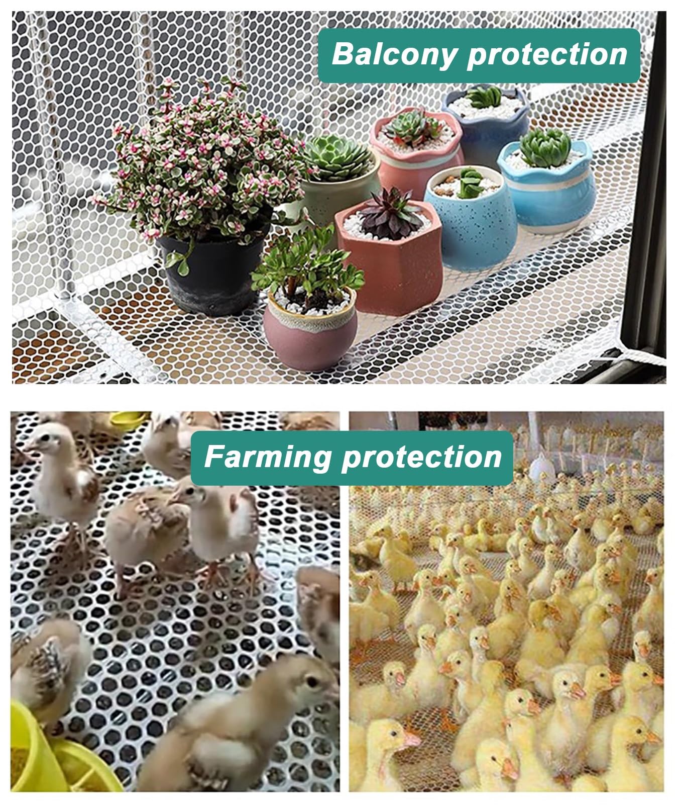 Malla Antipajaros Cercado de Seguridad para Mascotas para Perros y Gatos, Red Anti -pájaro Translúcido para Las Escaleras de Las Ventanas, Valla de Jardín de Corte, Red de Enrejado Anti-caza ( Size :