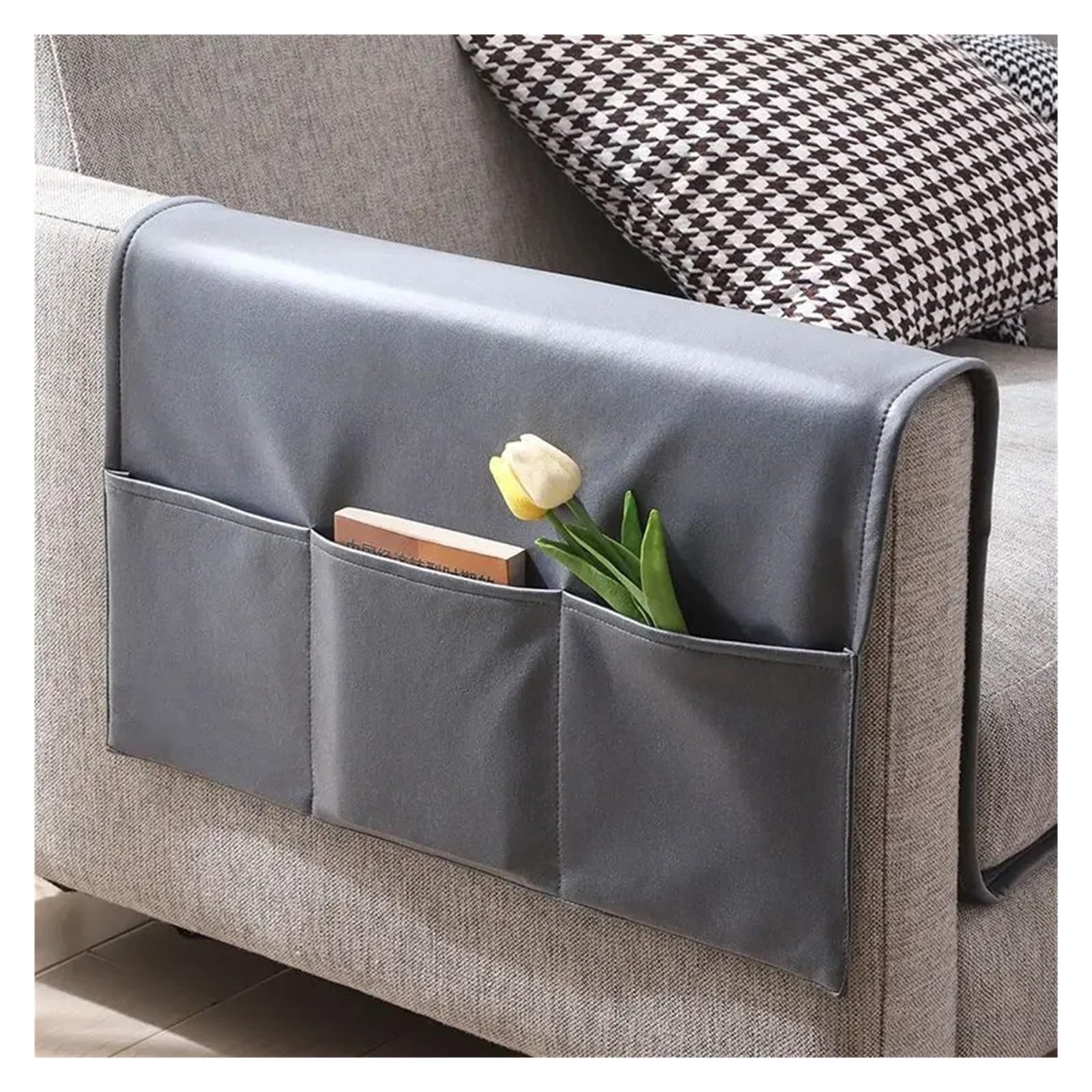 Organizador de Reposabrazos para Sofá Bolsa organizadora de almacenamiento for colgar, bolsa antideslizante for mesita de noche, bolsa de almacenamiento lateral for sofá, soporte for cama, bolsillos d
