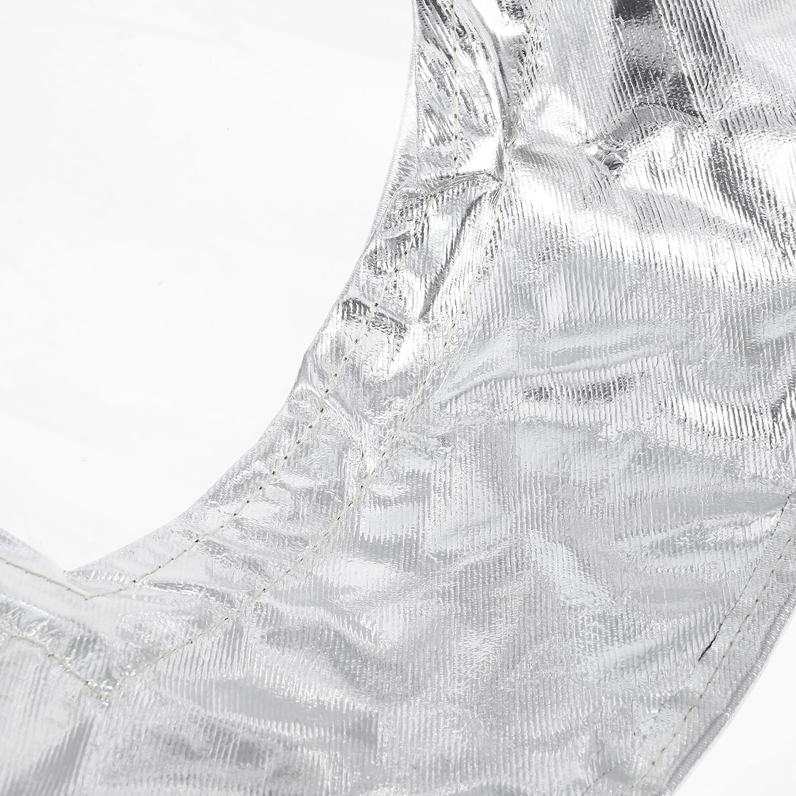 STOBAZA Careta de Soldar Transparente con Aislamiento Térmico de Aluminio y Tela Plata para Protección Facial en Trabajos Industriales Soldadura