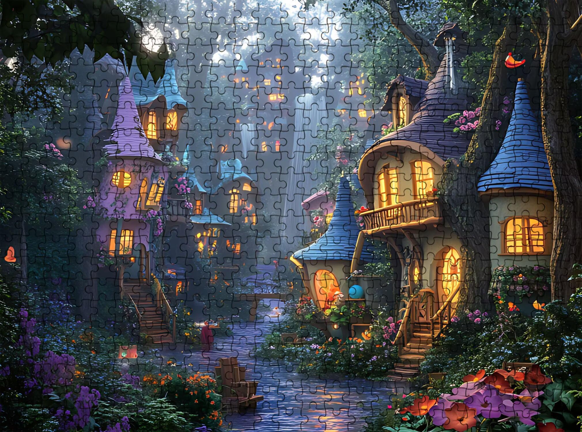 sogno architettura-2 Puzzle 1500 Pezzi per Adulti, Puzzle in Legno - Collezione Classica con Poster Incluso - Sfida di Concentrazione e Passatempo Antistress, Gioco per Famiglia, 87 x 57 cm f0-770