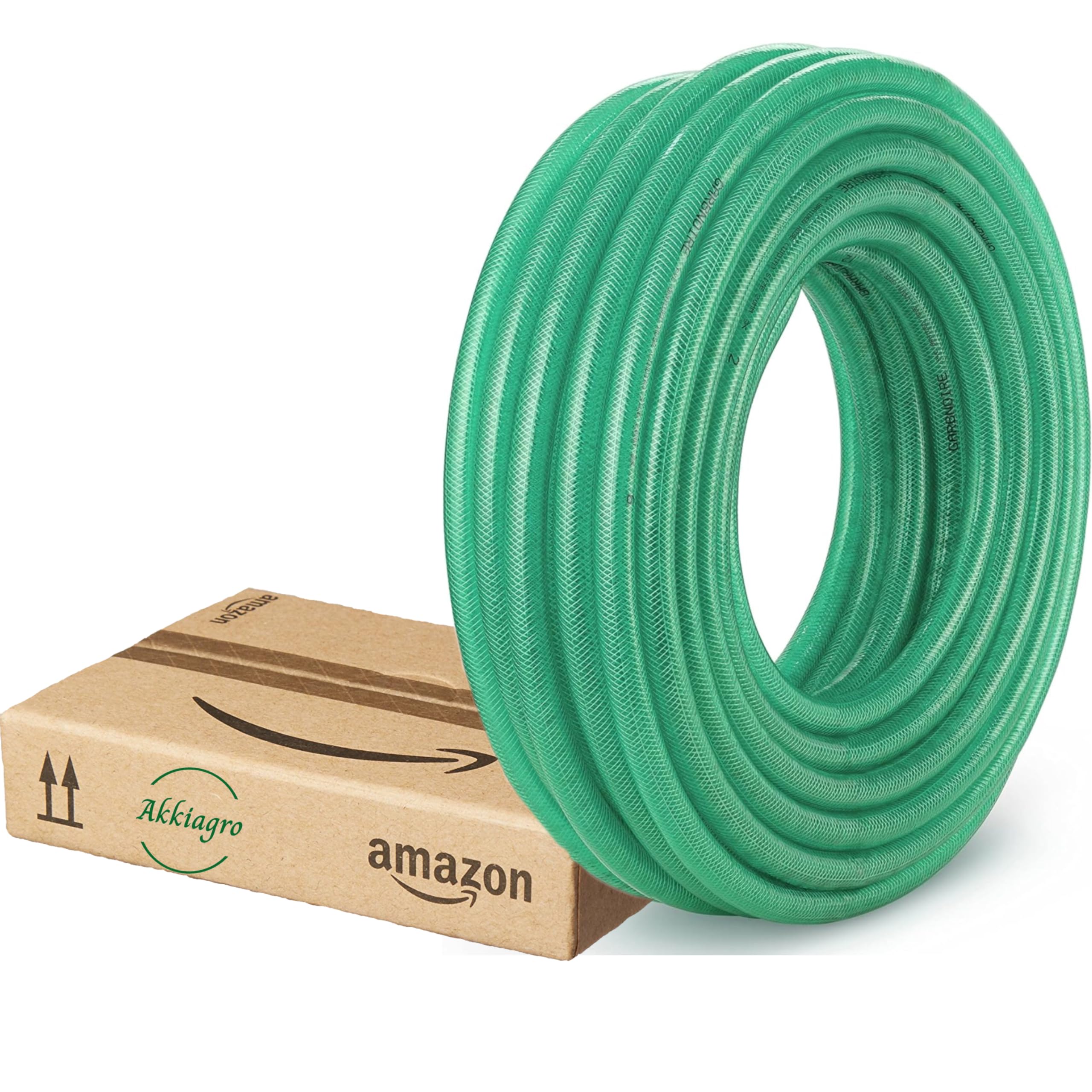 3 Layered braided hose pipe Plain 1 inch Green color, Used for car wash, Bike wash, Floor cleaning, Gardening (5 Meter)-image-14