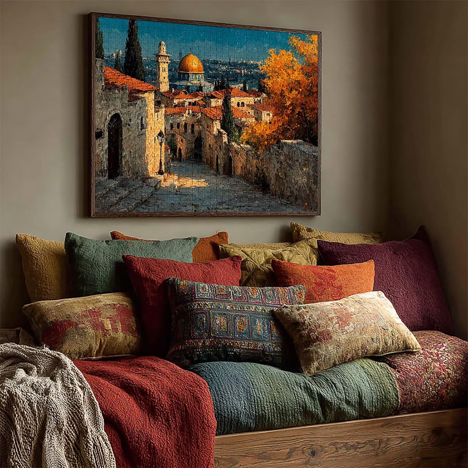 Vue De La Rue Puzzle 2000 pièces Adultes, Puzzle Bois 99x70cm, Adultes Jeu éducatif Défi énigme avec Une Boîte d'emballage Exquise, Jeu Relaxant Détente Collection, Cadeau Fille, (Architecture) 5-7648
