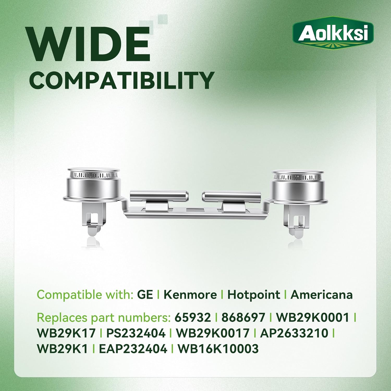 Double Burner Kit WB16K10026 WB29K17 Gas Range Double Burner Assembly Replacement Compatible with General Electric Hotpoin Ranges - Replaces 65932 868697 AP2633210 PS232404 - PACK OF 2