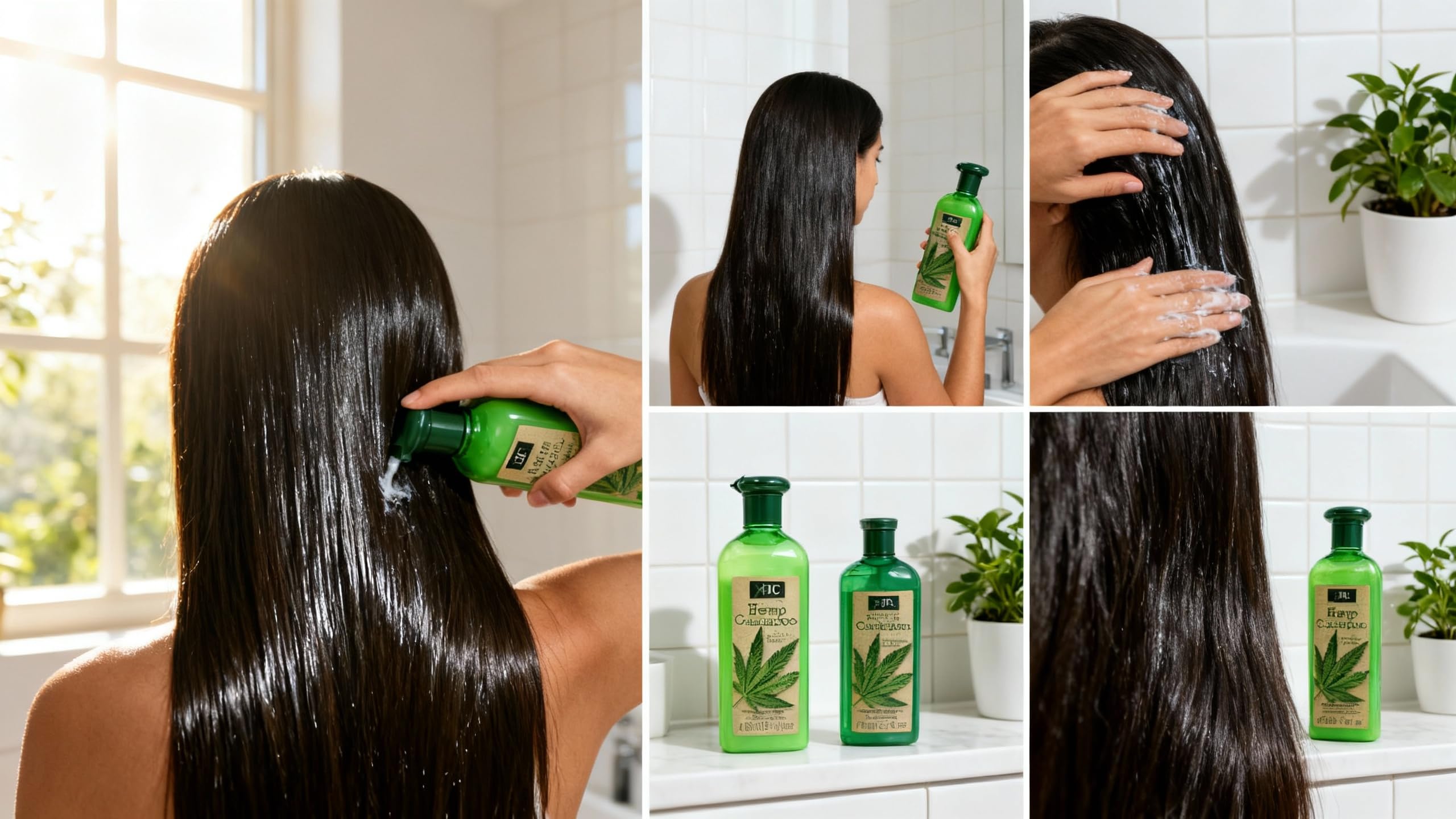 MM XHC Hemp Shampoo & Conditioner 400ml - Natural Hair Care, Hydrating & Nourishing, Vegan-Friendly, Organic Ingredients, Anti-Frizz, Strengthening & Repairing, Suitable For All Hair Types