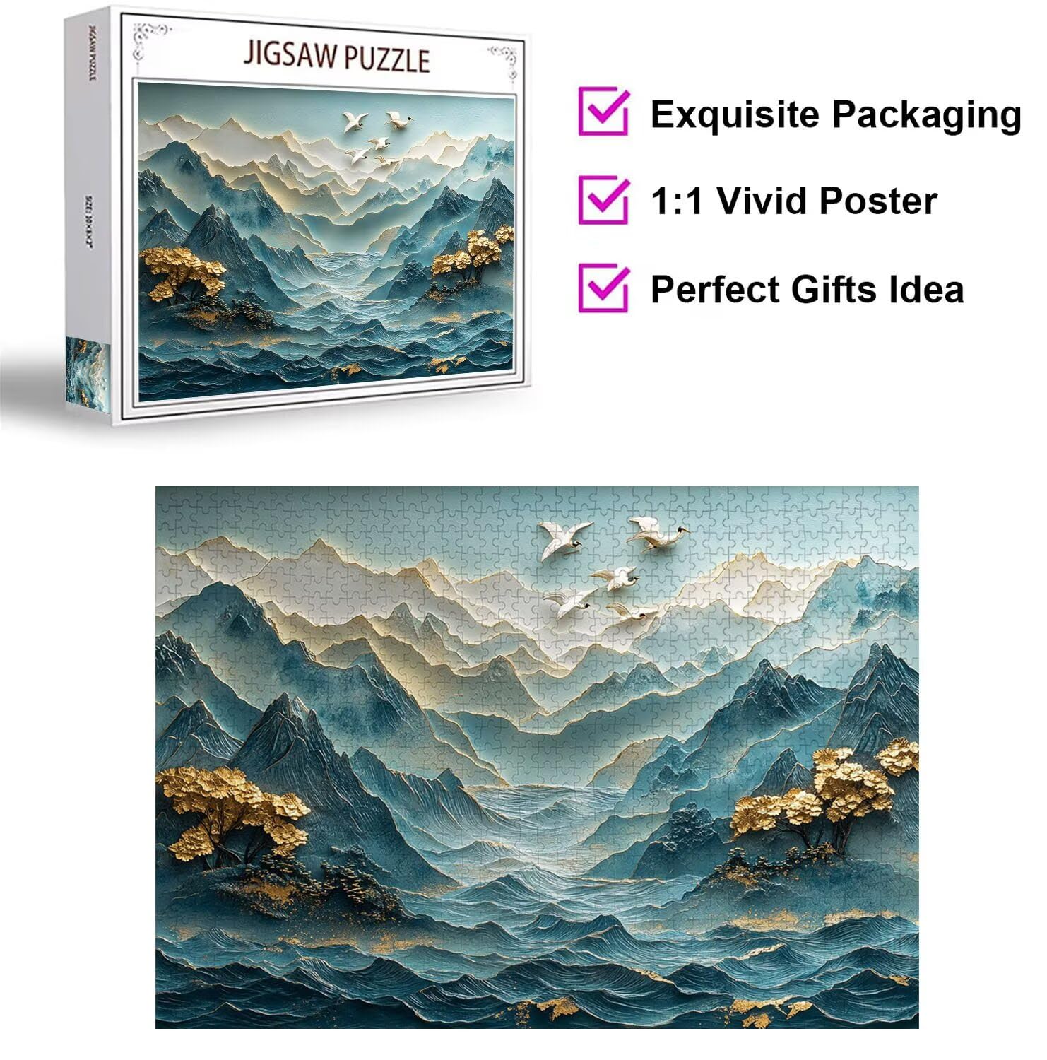 Puzzle 6000 Pezzi astratto Puzzle Classici per Gioco Familiare, n-30 | Impossibile Puzzles, Intrattenimento Creativo, Rilassamento e Intelligence, Regalo per Amore e Amico, Decorazioni Casa, Vista