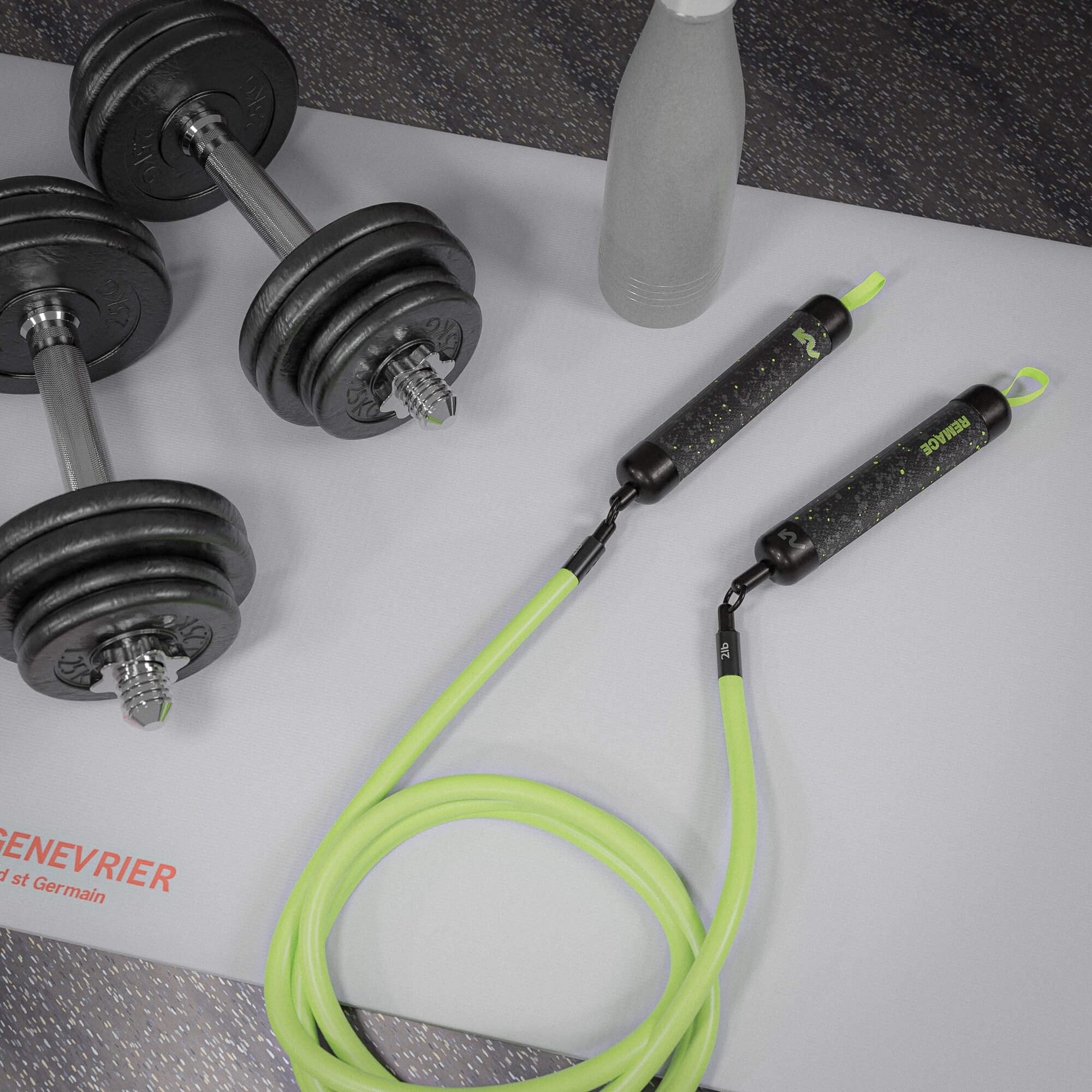 Zestaw skakanek obciążeniowych poziomu 2 – (0,5 kg, 0,9 kg) linki treningowe – do fitnessu, boksu i treningu siłowego – ciężkie linki do skoczków średniozaawansowanych i eksperckich – w