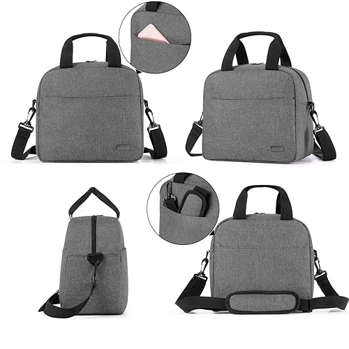 Miniatura 4 de Teamoy Bolsa enfriadora de leche materna con bolsa de hielo, bolsa de viaje para biberones para bebés que se adapta a hasta 6 botellas grandes de 9