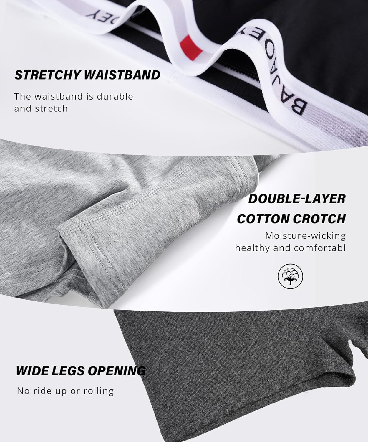 Cotton Boy Shorts Panties for Women Pack Boxer Briefs Women's Underwear Full Coverage Stretch Boyshort 5 Packs - Image 5