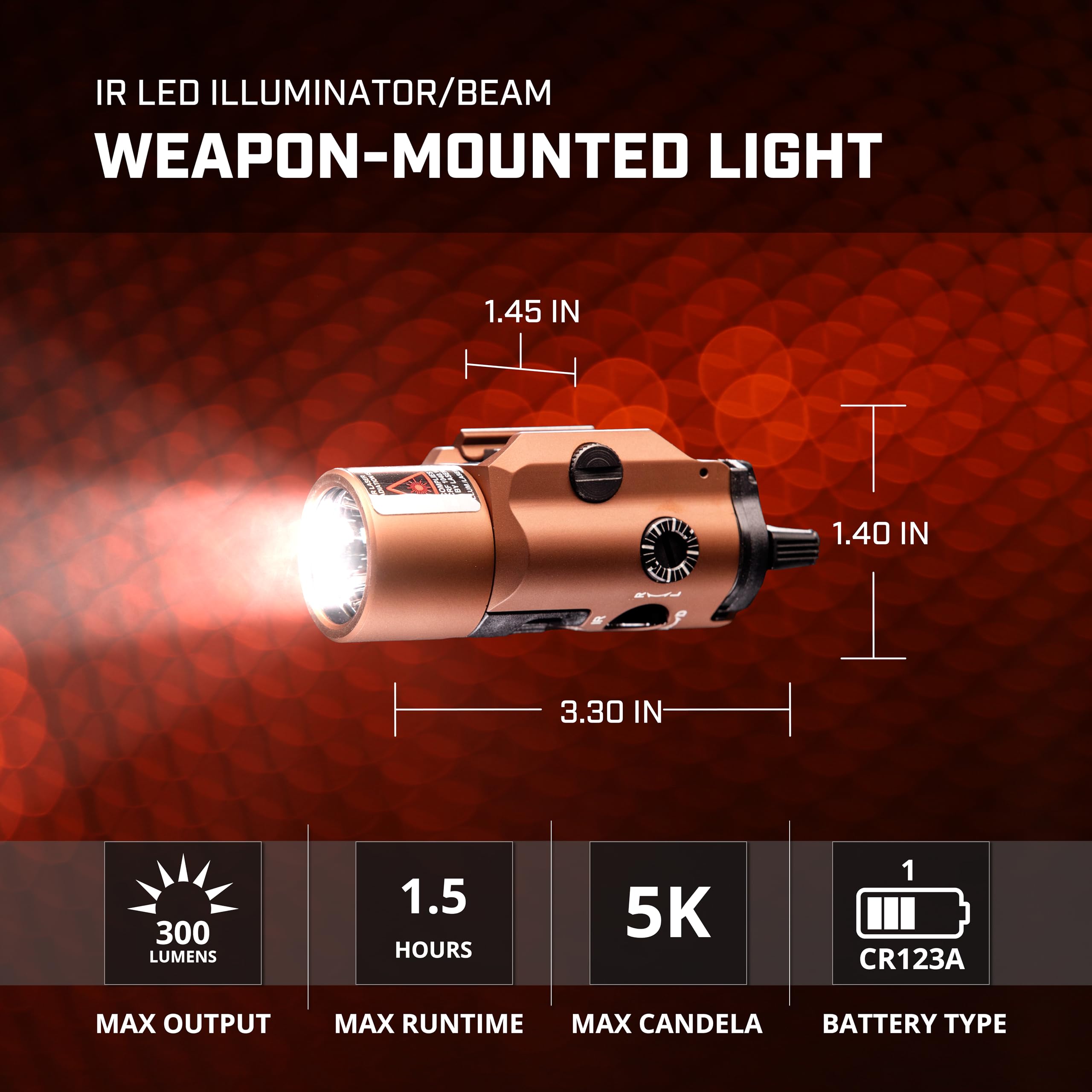 Amazon.com: Streamlight 69191 TLR-VIR II Visible LED/IR