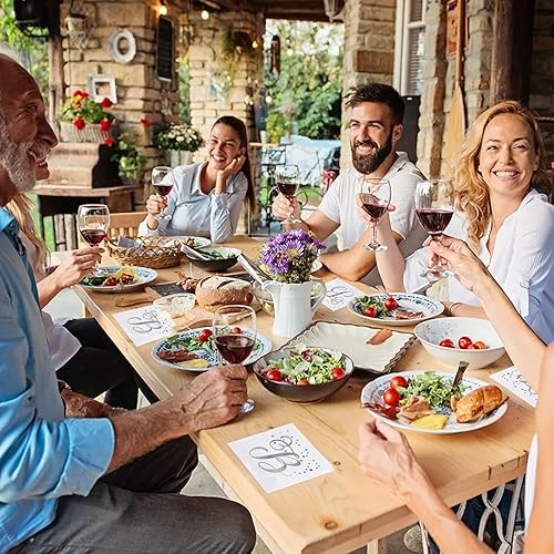 Miniatura 5 de Paquete de 200 servilletas desechables con monograma de papel de aluminio plateado con letra B, servilletas de bebidas iniciales para bodas, fiestas