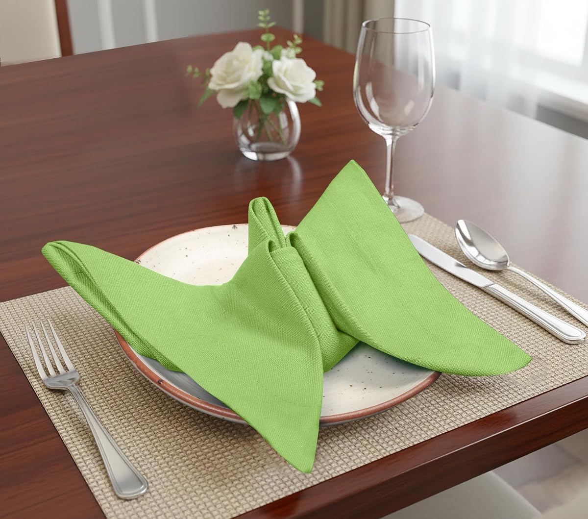 Organic Cotton 'Breezy' Table Napkin Set (Set of 4) view 4