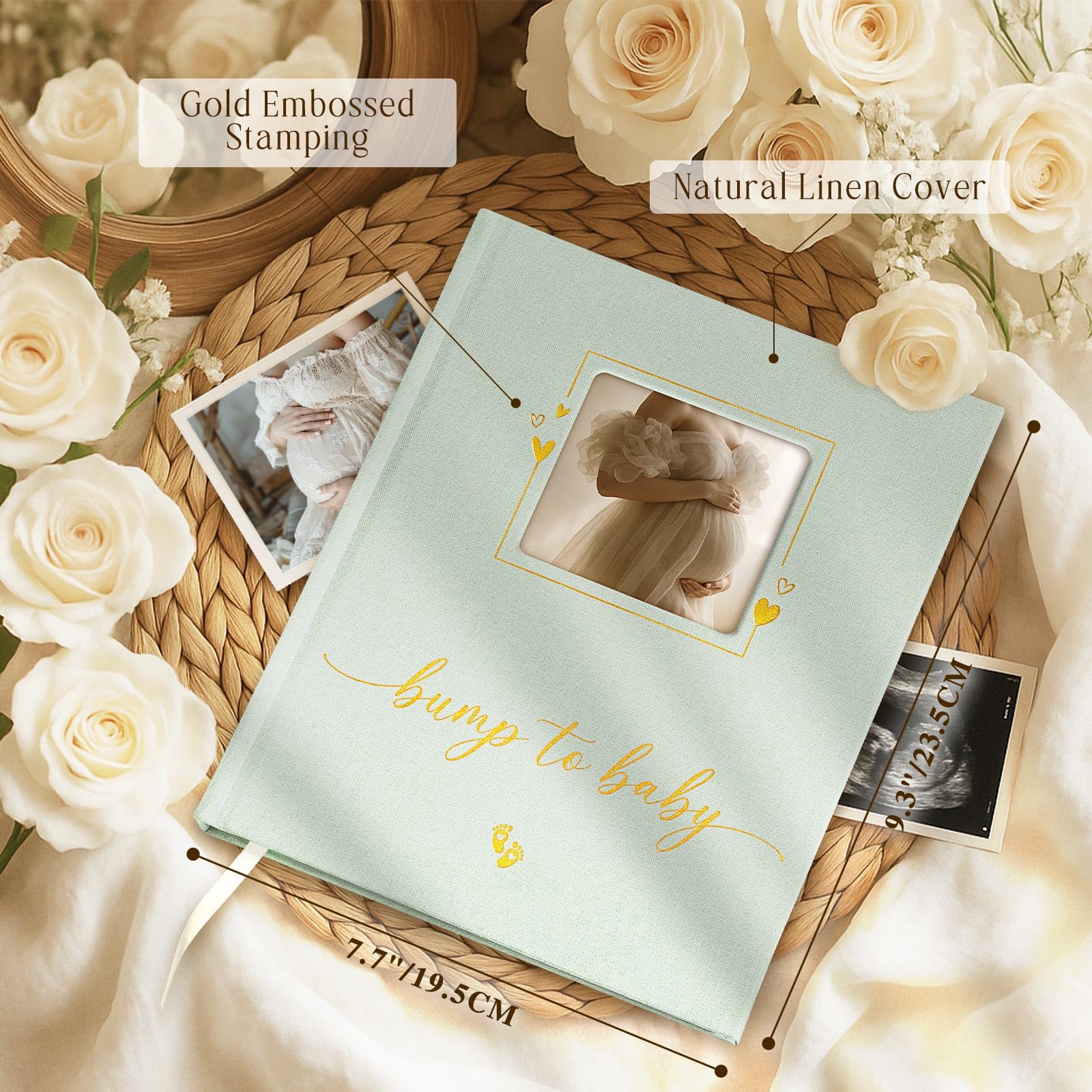 Lanpn My Pregnancy Journal Memory Book for First Time Mom 156 Page Pregnant Announcement Must Have Planner - Image 2