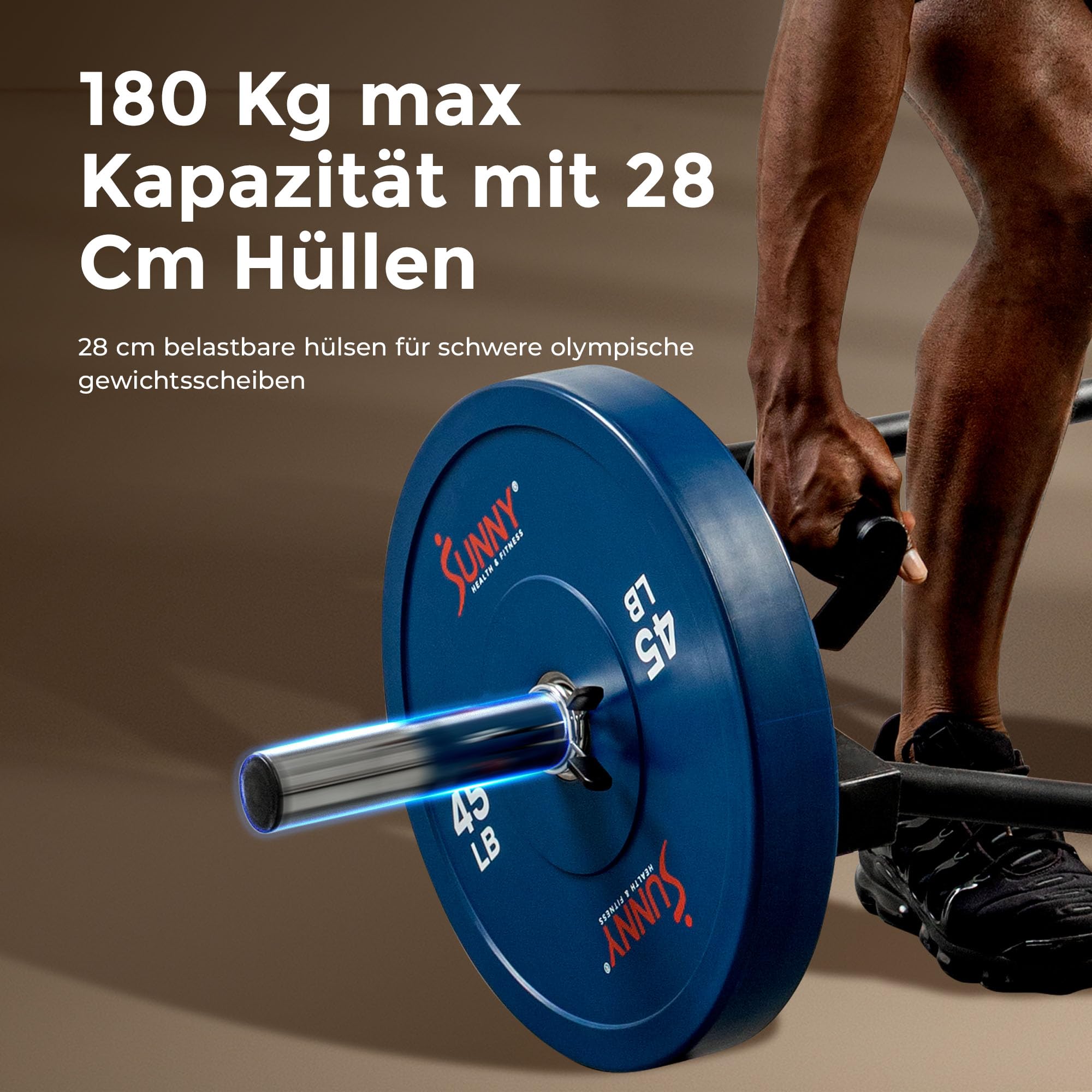 Sunny Health & Fitness Strength Training Olympic Hex Bar Barbell for Deadlifts and Shrugs